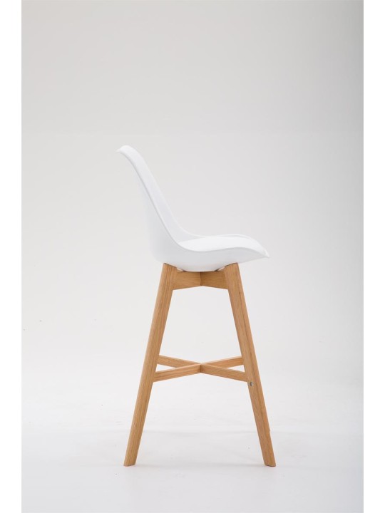 Barstol Cannes plast Natura, hvid Barstol Cannes plast Natura, hvid