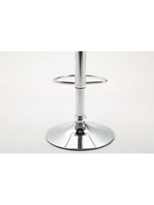 Barstol Dyn V2 imiteret læder krom, sort Barstol Dyn V2 imiteret læder krom, sort