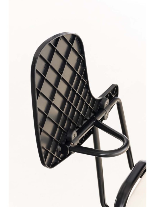 Ken stol med klapbord imiteret læder, creme Ken stol med klapbord imiteret læder, creme