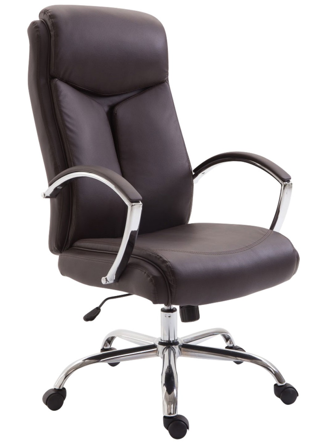 Kontorstol Vaud imiteret læder, brun