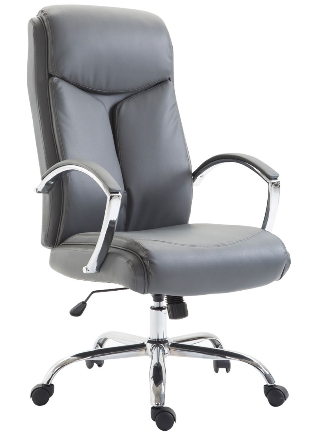 Kontorstol Vaud imiteret læder, grå