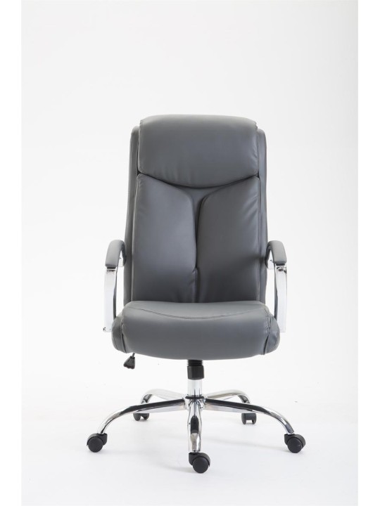 Kontorstol Vaud imiteret læder, grå