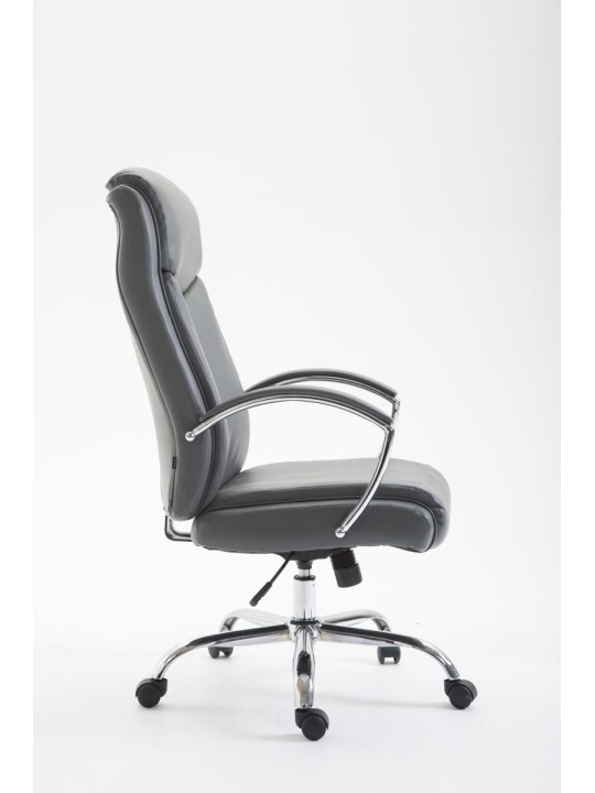 Kontorstol Vaud imiteret læder, grå