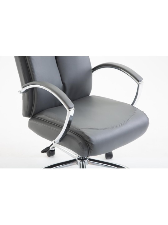Kontorstol Vaud imiteret læder, grå