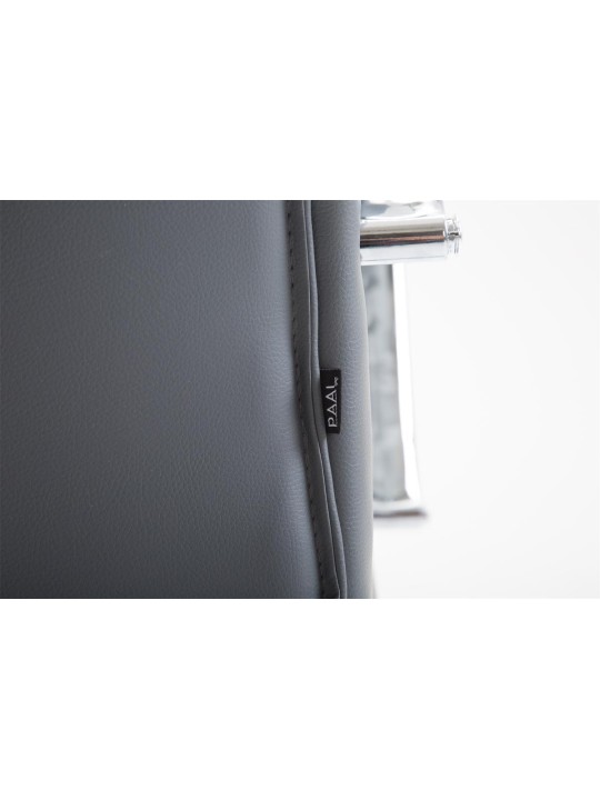 Kontorstol Vaud imiteret læder, grå