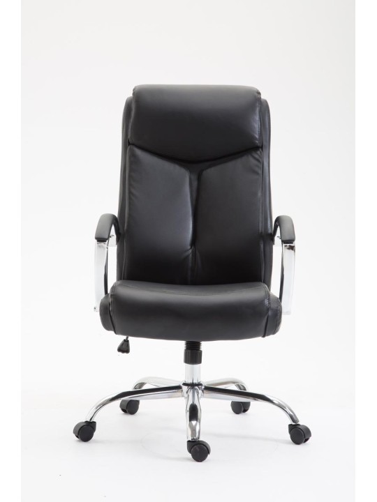 Kontorstol Vaud imiteret læder, sort