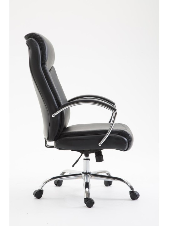 Kontorstol Vaud imiteret læder, sort