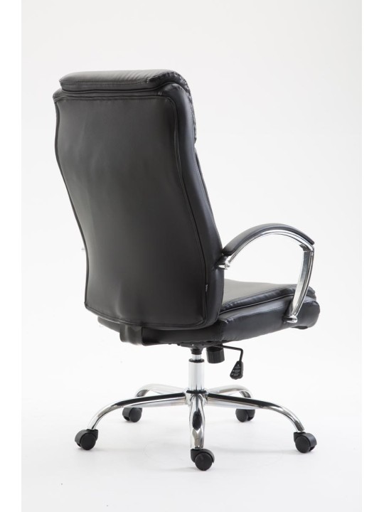 Kontorstol Vaud imiteret læder, sort