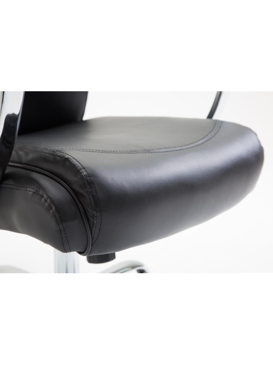 Kontorstol Vaud imiteret læder, sort