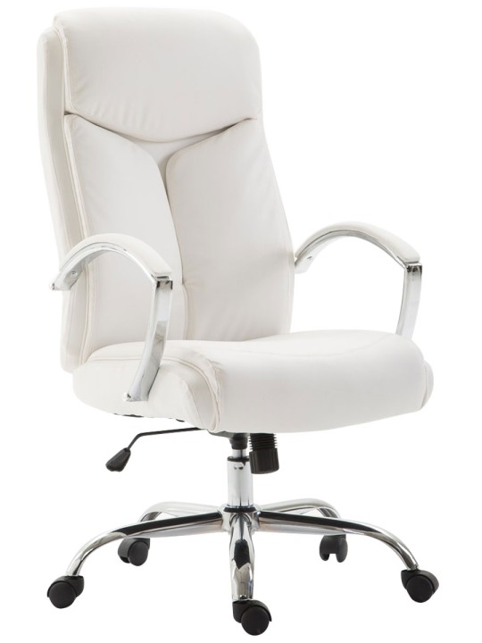 Kontorstol Vaud imiteret læder, hvid Kontorstol Vaud imiteret læder, hvid