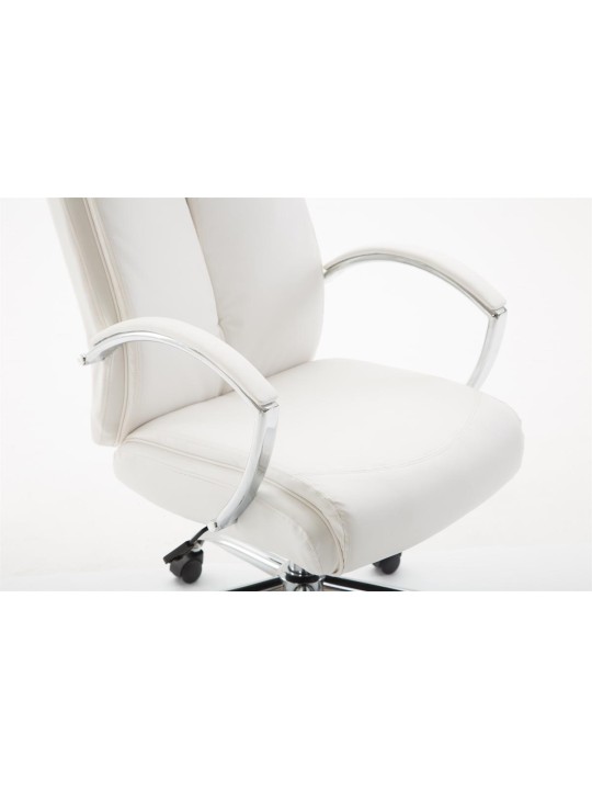 Kontorstol Vaud imiteret læder, hvid Kontorstol Vaud imiteret læder, hvid