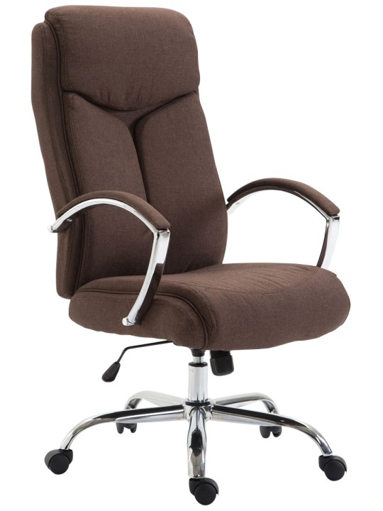 Kontorstol Vaud stof, brun