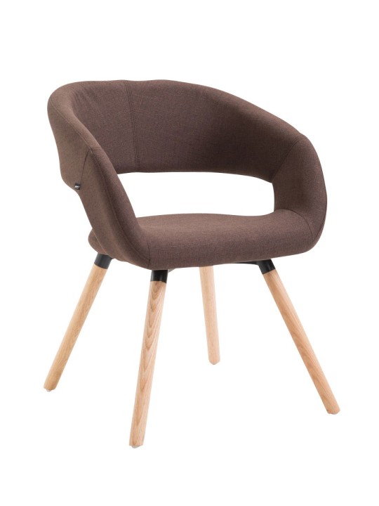 Spisestuestol Giza stof Natura, brun