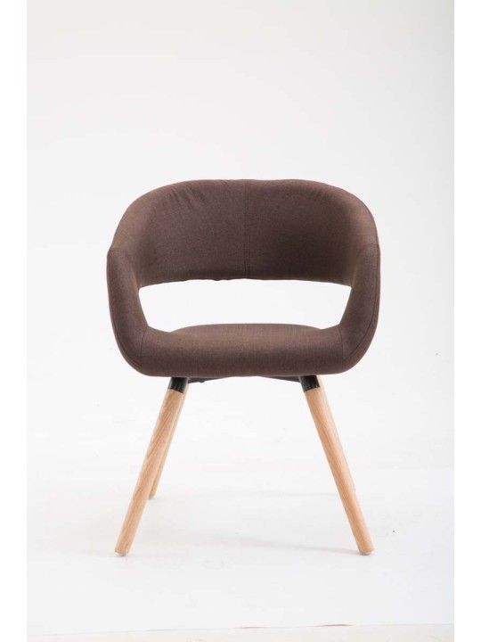 Spisestuestol Giza stof Natura, brun