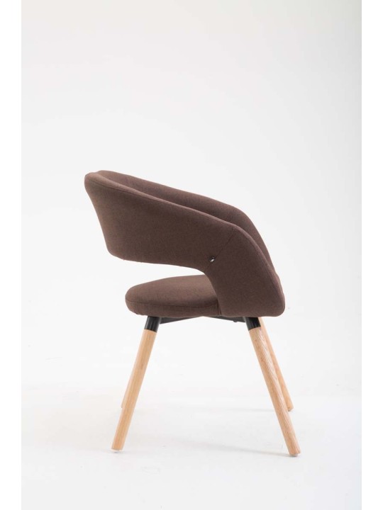 Spisestuestol Giza stof Natura, brun