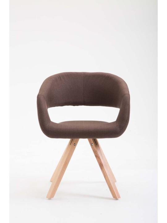 Spisestuestol Suez stof Natura, brun