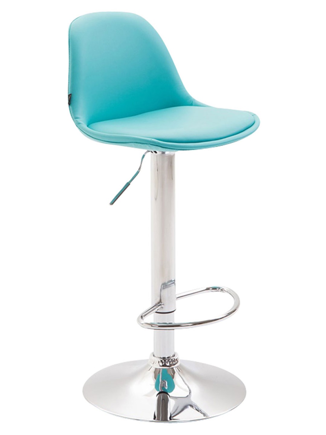 Barstol Kiel fuldpolstret kunstlæder, blå