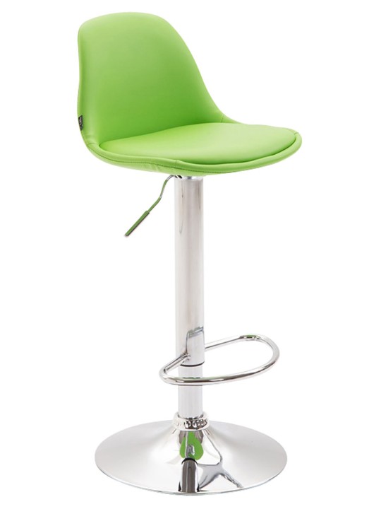 Barstol Kiel fuldpolstret kunstlæder, grøn Barstol Kiel fuldpolstret kunstlæder, grøn