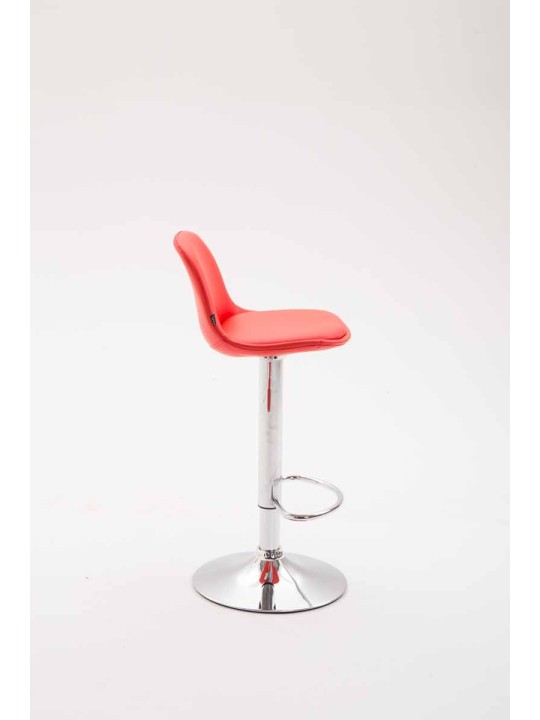 Barstol Kiel fuldpolstret kunstlæder, rød Barstol Kiel fuldpolstret kunstlæder, rød