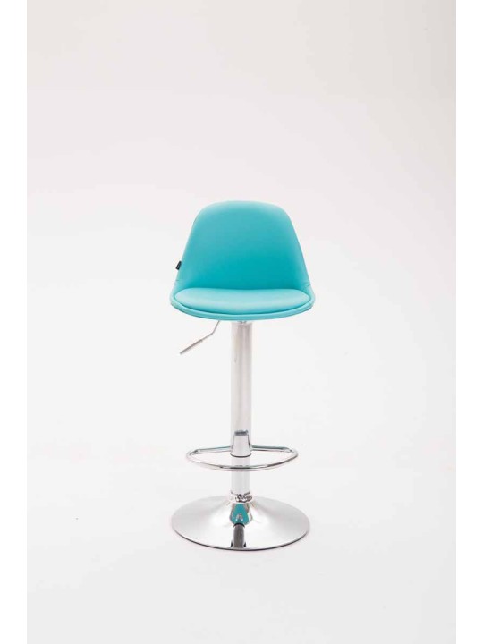 Barstol Kiel fuldpolstret kunstlæder, blå