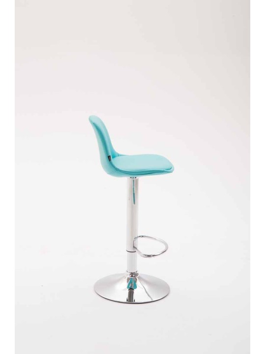 Barstol Kiel fuldpolstret kunstlæder, blå