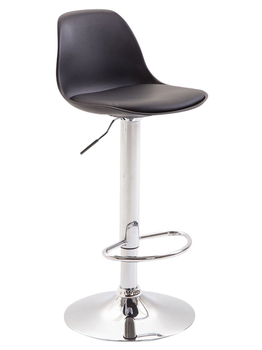 Barstol Kiel imiteret læder, sort