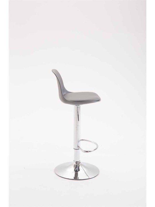 Barstol Kiel imiteret læder, grå