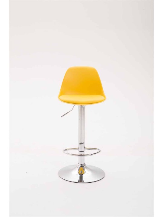 Barstol Kiel imiteret læder, gul