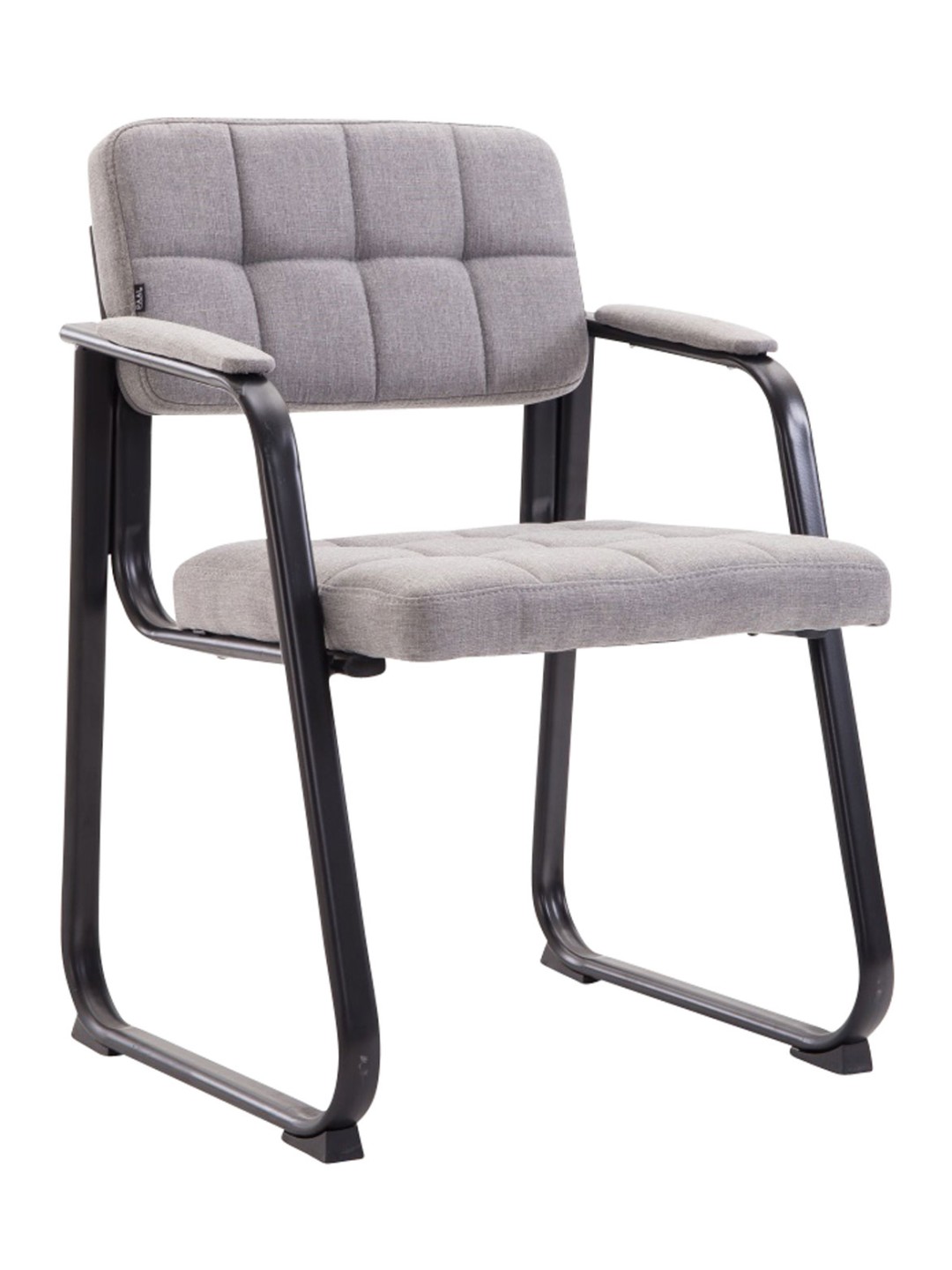 Besøgsstol Canada B stof, lysegrå