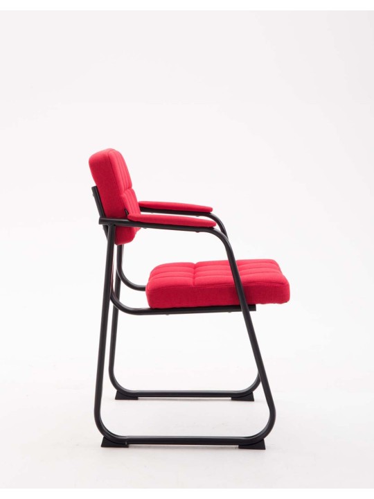 Besøgsstol Canada B stof, rød