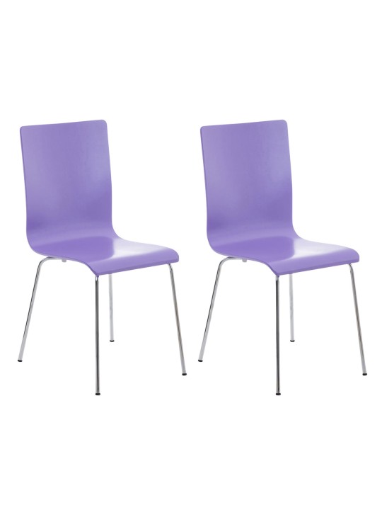 Sæt med 2 Pepe besøgsstole, lilla