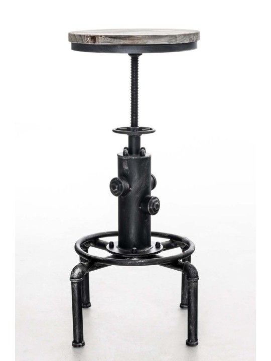 Barstol Lumos, træ, antik sølv