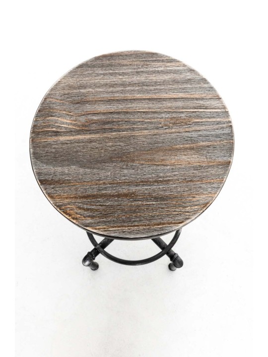 Barstol Lumos, træ, antik sølv