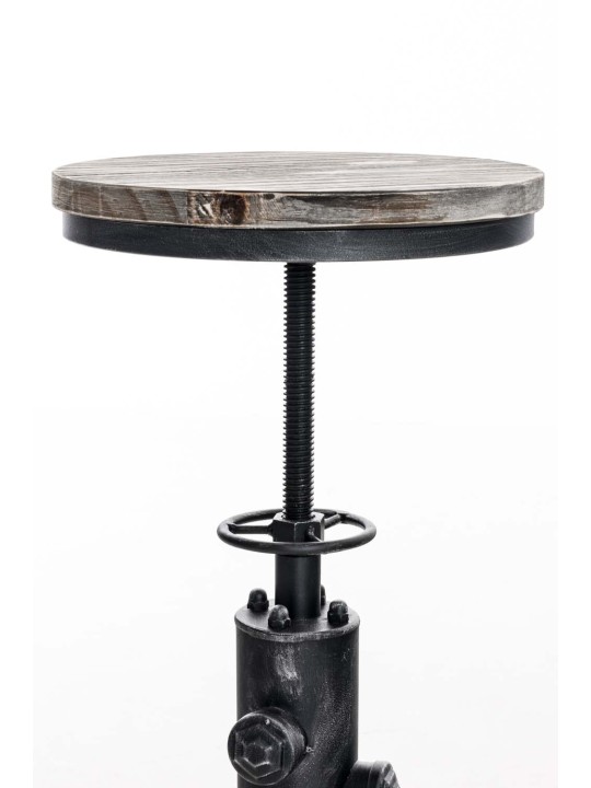 Barstol Lumos, træ, antik sølv