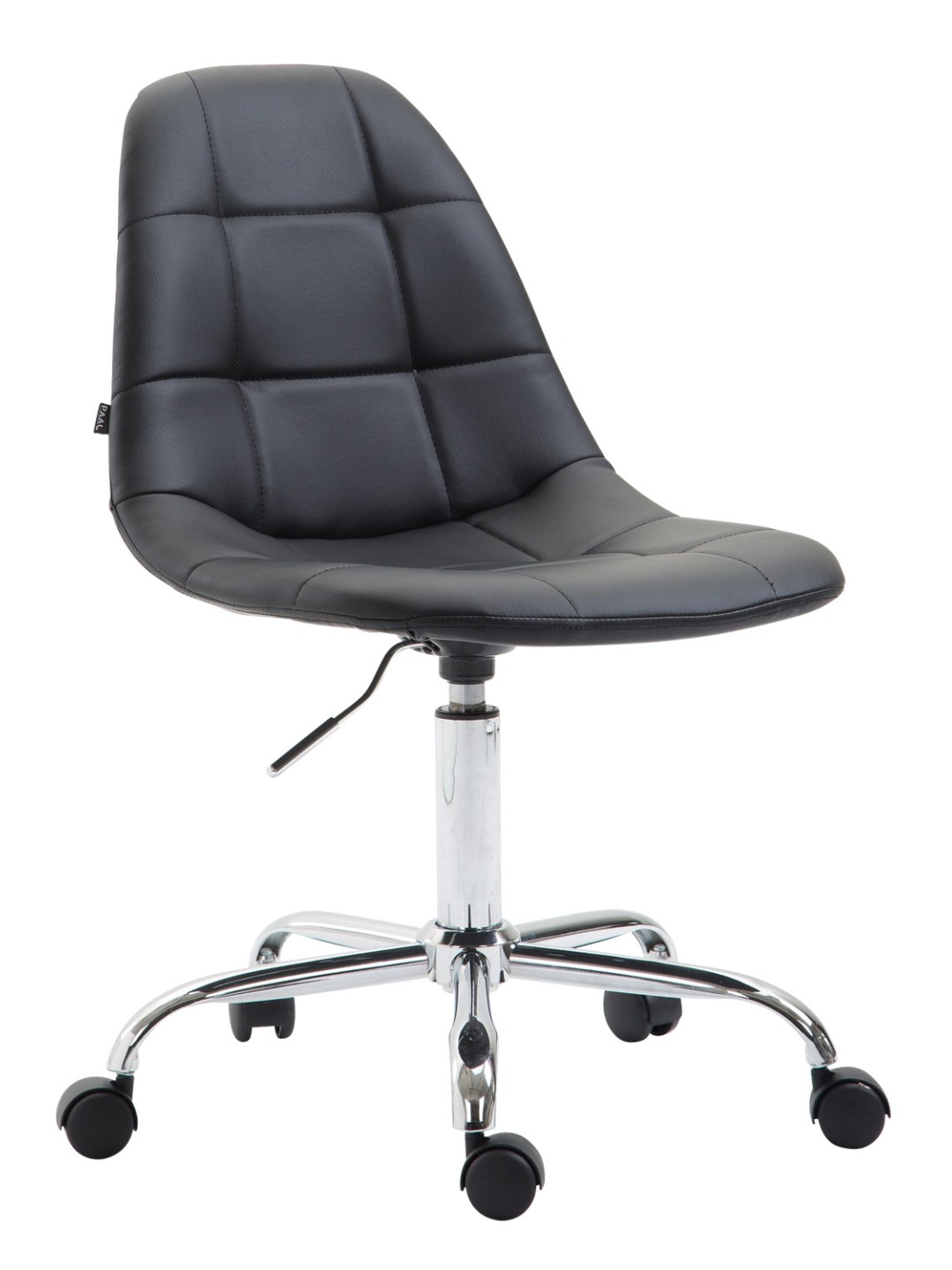 Kontorstol Reims imiteret læder, sort