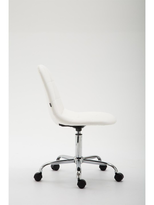 Kontorstol Reims imiteret læder, hvid