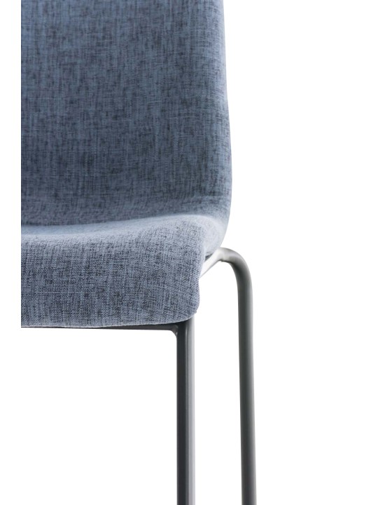 Barstol Hoover stof 4 fods stel, blå Barstol Hoover stof 4 fods stel, blå