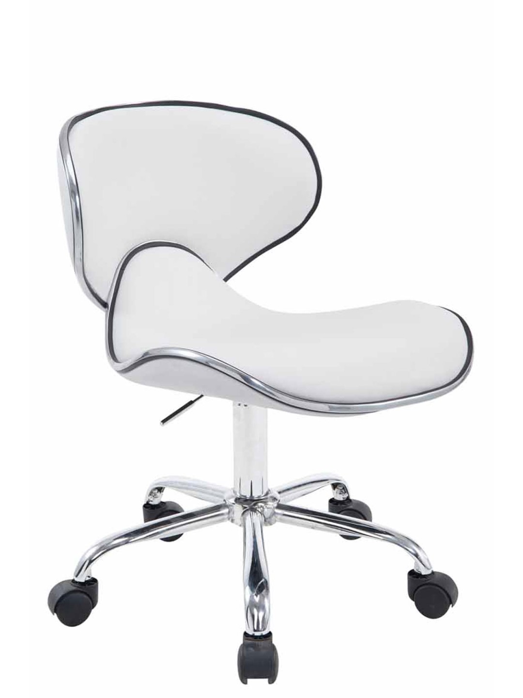 Arbejdsskammel Las Vegas V2 kunstlæder, hvid