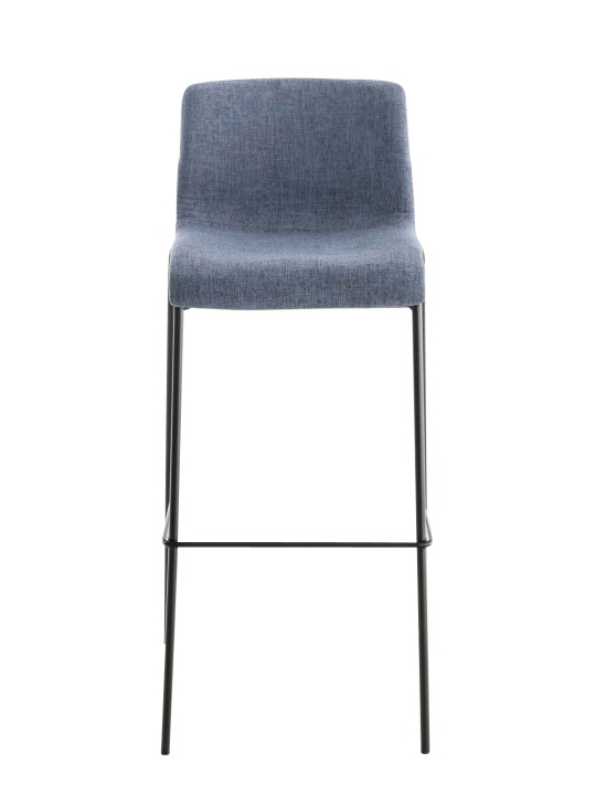 Sæt med 2 barstole Hoover stof 4 fods stel, blå