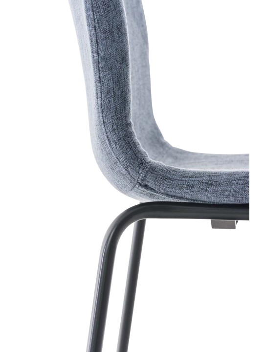 Sæt med 2 barstole Hoover stof 4 fods stel, blå