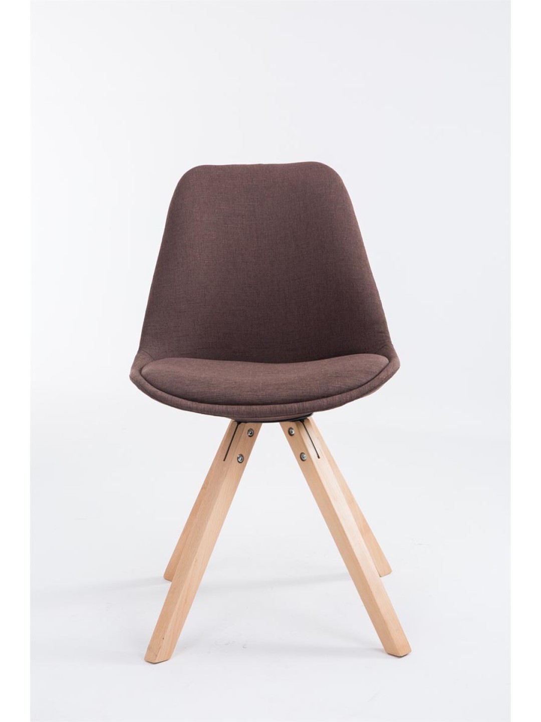 Besøgsstol Toulouse stof Natura Square, brun