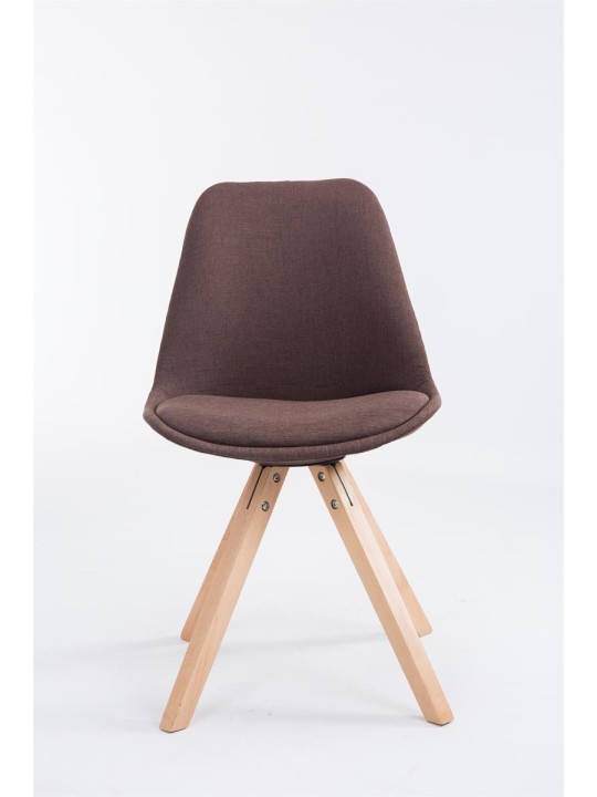 Besøgsstol Toulouse stof Natura Square, brun Besøgsstol Toulouse stof Natura Square, brun