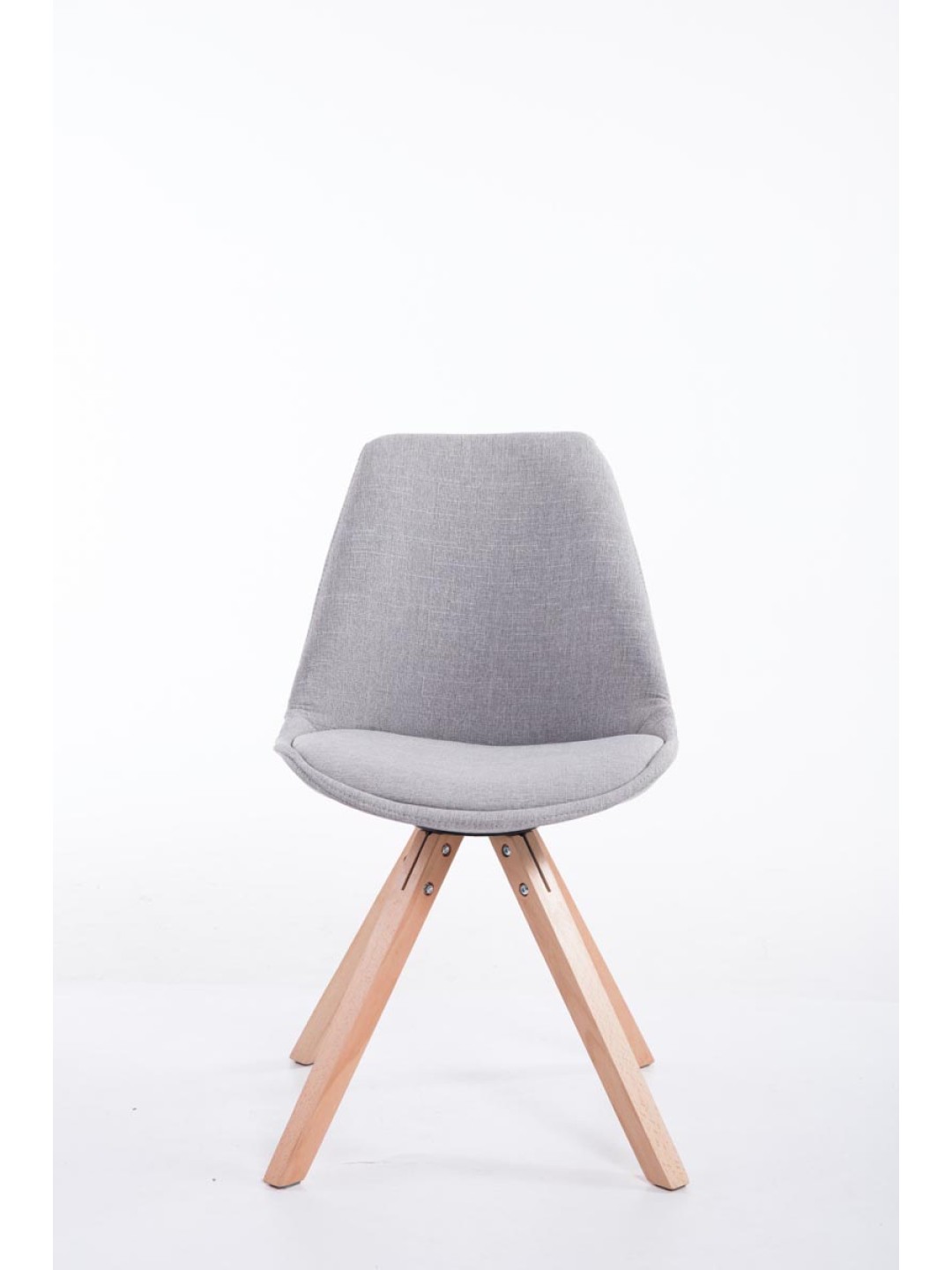 Besøgsstol Toulouse stof Natura Square, grå