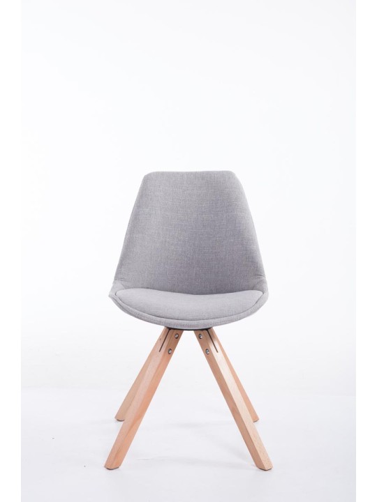 Besøgsstol Toulouse stof Natura Square, grå Besøgsstol Toulouse stof Natura Square, grå