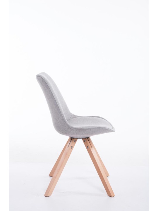 Besøgsstol Toulouse stof Natura Square, grå Besøgsstol Toulouse stof Natura Square, grå