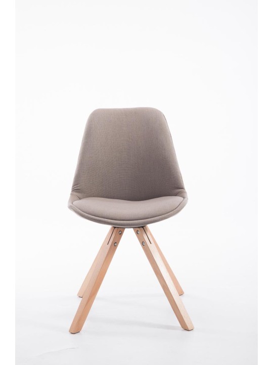 Besøgsstol Toulouse stof Natura Square, taupe Besøgsstol Toulouse stof Natura Square, taupe