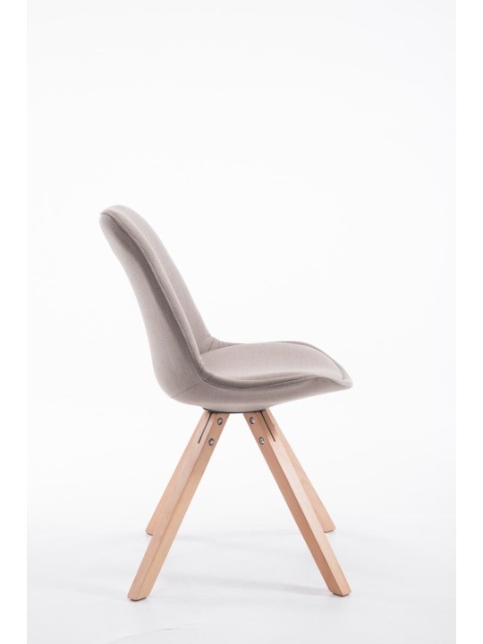 Besøgsstol Toulouse stof Natura Square, taupe Besøgsstol Toulouse stof Natura Square, taupe