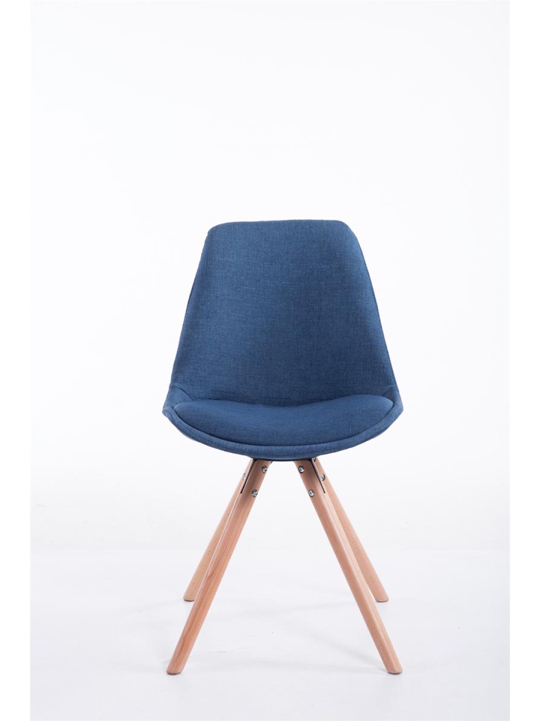 Besøgsstol Toulouse stof Natura rund, blå