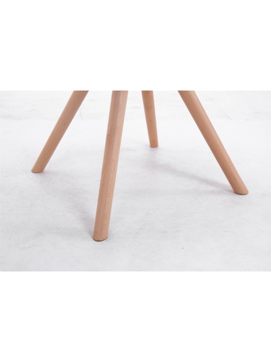 Besøgsstol Toulouse stof Natura rund, brun Besøgsstol Toulouse stof Natura rund, brun