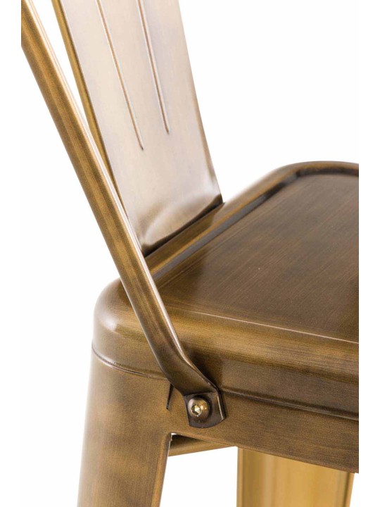 Sæt med 2 barstole Aiden, guld Sæt med 2 barstole Aiden, guld